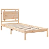 Bedframe extra lang zonder matras massief hout 100x210 cm - thumbnail