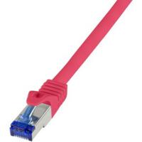 LogiLink C6A104S RJ45 CAT 6A S/FTP 15.00 m Rood 1 stuk(s) - thumbnail