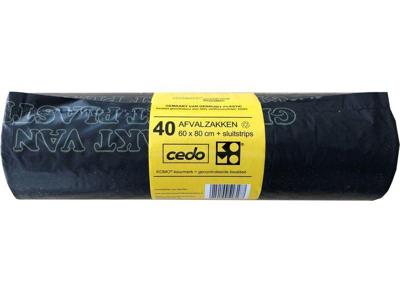 40 Komo Vuilniszakken - Trekband 60 liter