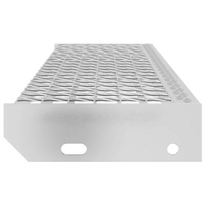 VidaXL Traptrede rooster 100x24x7 cm gegalvaniseerd staal - thumbnail