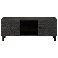 Salontafel 100x54x40 cm massief mangohout zwart - thumbnail