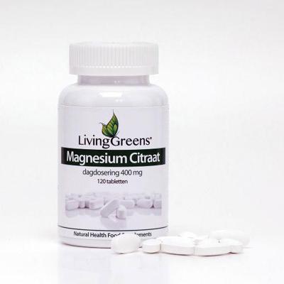 Livinggreens Magnesium citraat 400mg 120 Tabletten
