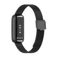 Fitbit Luxe - Milanese bandje met klemsluiting - Zwart - thumbnail