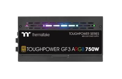 Thermaltake toughpower gf3 argb gen 5 eu modulaire 750 watt voeding (zwart, 4x pcie)