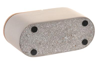 Glas DKD Home Decor 11 X 4,5 X 6 CM Natuurlijk Grijs Cement