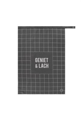 Zusss theedoek geniet antracietgrijs Zusss theedoek geniet antracietgrijs