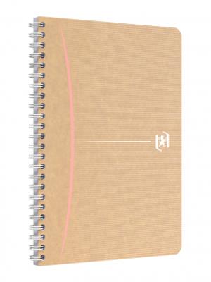 Oxford Touareg spiraalschrift, 180 bladzijden, ft A5, geruit 5 mm, geassorteerde kleuren