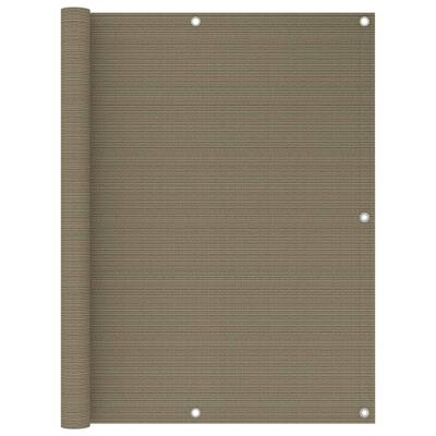 VidaXL Balkonscherm 120x500 cm hdpe taupe