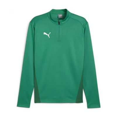 PUMA teamGOAL Trainingstrui 1/4-Zip Groen Wit PUMA teamGOAL Trainingstrui 1/4-Zip Groen Wit