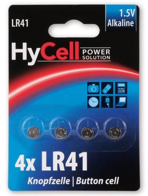 HyCell Knoopcel LR41 1.5 V 4 stuk(s) 30 mAh Alkaline AG3