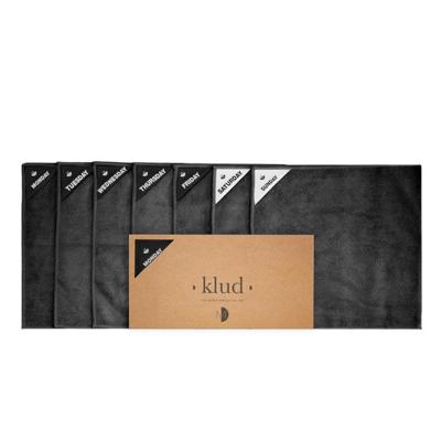 Klud Microvezel vaatdoekjes Zwart, per 7