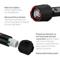 Ledlenser P6R WORK LED zaklamp - 850 lm - 230 meter - incl. accu - thumbnail