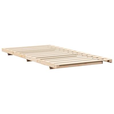 Bedframe Bruin 90 x 210 cm Massief grenenhout