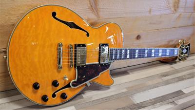 D&apos;angelico Excel SS XT Vintage Natural Quilt