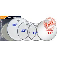 Remo PP-0312-BE ProPack Emperor Clear drumvellen 12-13-16 + 14 inch Coated - thumbnail