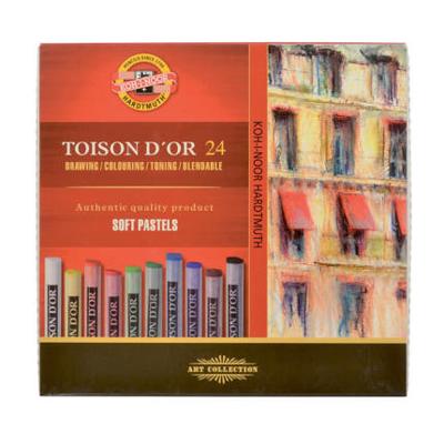 Pastelkrijt Koh-I-Noor Toison 8514 rond 24 stuks assorti