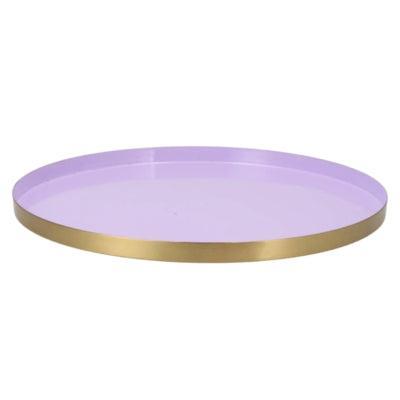 Daan Kromhout Dienblad marrakech lila goudkleurig 40 cm | 4 stuks
