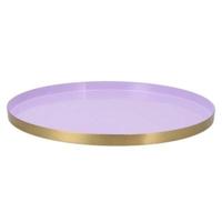 Daan Kromhout Dienblad marrakech lila goudkleurig 40 cm | 4 stuks - thumbnail