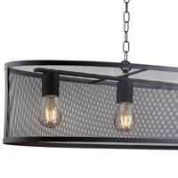Searchlight Eetkamer hanglampFishnet - 2484-4BK - thumbnail