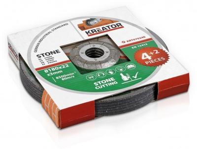 Kreator KRT070240 Steen snijschijf D180 | Doorslijpschijf | 6 stuks Kreator KRT070240 Steen snijschijf D180 | Doorslijpschijf | 6 stuks