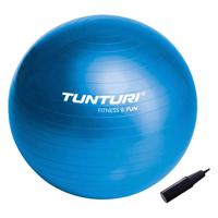 Tunturi Anti Burst Fitness bal met Pomp | Yoga bal 55 cm | 220 kg gebruikersgewicht | Incl Trainingsapp | Blauw - thumbnail