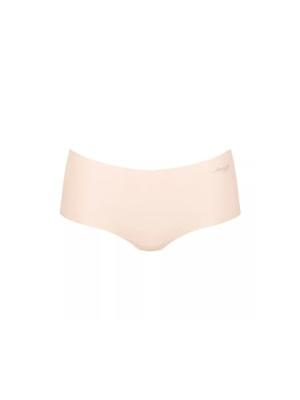 Dames Zero short Invisible - microfiber 2.0 - Onzichtbare naadloze boxershort - Katoenen kruisje - L - Creme - Onderbroek - Ondergoed