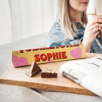 Toblerone liefdesreep met naam en foto - Large - thumbnail