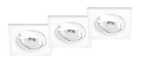 Trio Set vierkante inbouwspotsJura (3x) wit - 650000331 - thumbnail