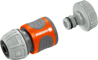 GARDENA aansluitset voor pompen 13 mm (1/2") slang slangstuk (grijs/oranje, 1750-20)