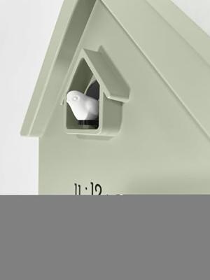 Wandklok 21,5x41,5x8,5 cm - Slinger - Koekoek - NeXtime 'Twitter'