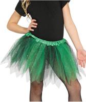 Glitter Tutu Groen/Zwart Kind - thumbnail