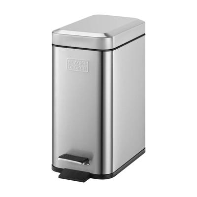 Black&Decker Pedaalemmer 5L RVS/Zwart Black&Decker Pedaalemmer 5L RVS/Zwart