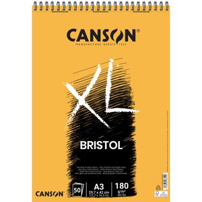 Bristolpapier Canson XL Bristol 50vel 180gr A3 extra wit