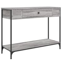 Wandtafel 100x34,5x75 cm bewerkt hout grijs sonoma eikenkleurig - thumbnail