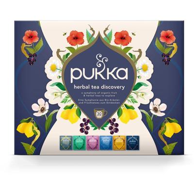 Pukka thee bio discovery box, geassorteerde smaken, doos van 30 stuks