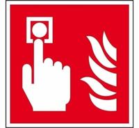 Brandmelder - 200 x 200 mm - Kunststof bord - thumbnail