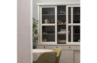 WOOOD Vitrinekast 'Lagos', kleur wit - thumbnail