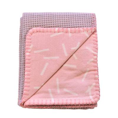 Lodger Dreamer baby ledikantdeken 110 x 140 cm honeycomb blush