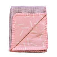 Lodger Dreamer baby ledikantdeken 110 x 140 cm honeycomb blush - thumbnail