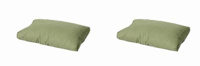 Kussen Lounge rug soft 60x40 Basic groen (2 stuks) Madison - Madison