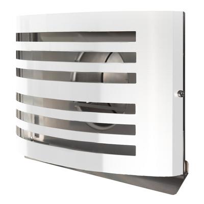 PREMIUM LINE design gevelkap -ALFA- Ø150mm - grofmazig gaas - WIT RAL9010 PREMIUM LINE design gevelkap -ALFA- Ø150mm - grofmazig gaas - WIT RAL9010