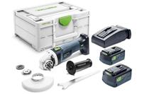 Festool AGC 18-125 5,0 EBI-Plus Accu Haakse Slijper 125mm 18V 5.0Ah in Systainer - 577700 - thumbnail