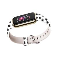 Fitbit Luxe - Sportbandje met print - Maat: Large - Hondenpootjes - thumbnail