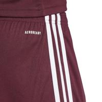 adidas Squadra 25 Voetbalbroekje Bordeauxrood Wit - thumbnail
