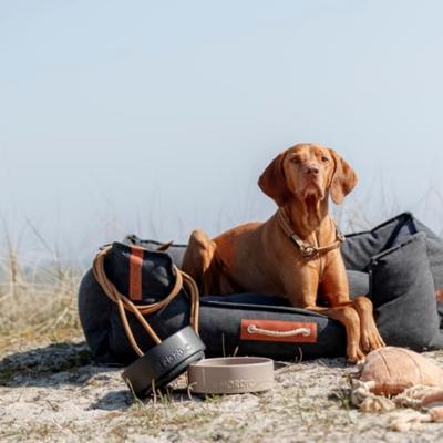 TRIXIE BE NORDIC VOERBAK HOND KERAMIEK / RUBBER ZWART 18 CM - thumbnail
