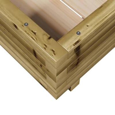 VidaXL Plantenbak 50x50x26,5 cm geïmpregneerd grenenhout