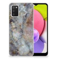 Samsung Galaxy A03S | TPU | Siliconen hoesje | Marmer Grijs - thumbnail