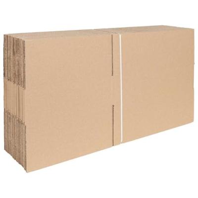 VidaXL Vouwdoos met opslag 50 pcs naturel 40 x 30 x 10 cm karton