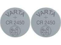 Varta Knoopcel CR2450 3 V 1 stuk(s) 570 mAh Lithium LITHIUM Coin CR2450 Bli 1 - thumbnail