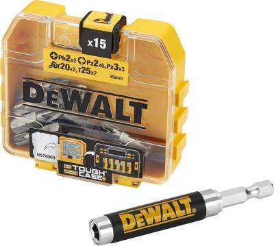 DeWalt Accessoires 15-delige mixed tic tac + schroefgeleider - DT71511-QZ